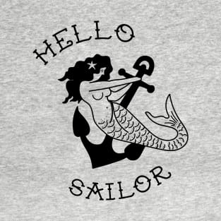 Hello Sailor Mermaid Nautical T-Shirt